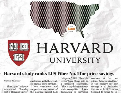 LUS Harvard Study Price Savings