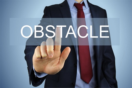 Obstacle stock image