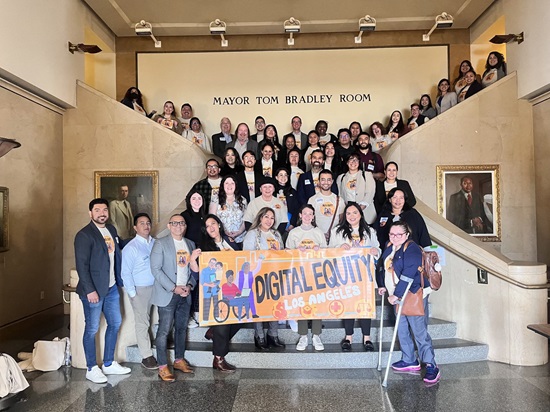 Digital Equity LA Advocacy Day group photo