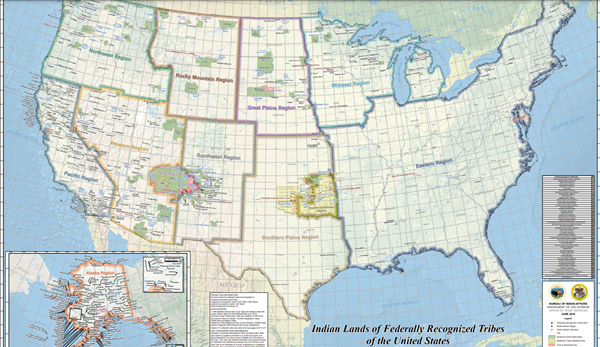 Map of Federally Recognized Tribes