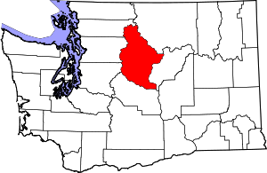 Chelan County map