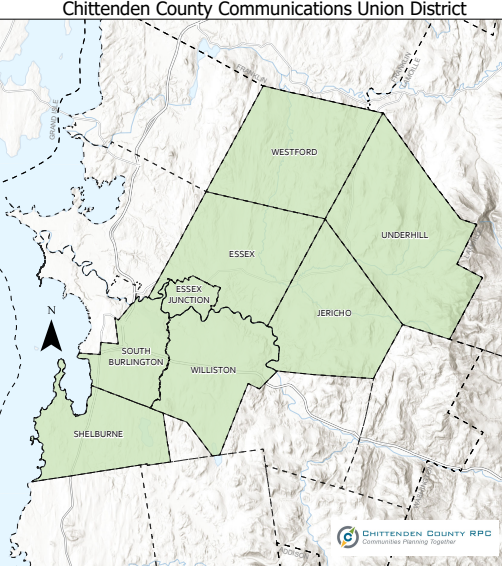 Chittenden CUD map