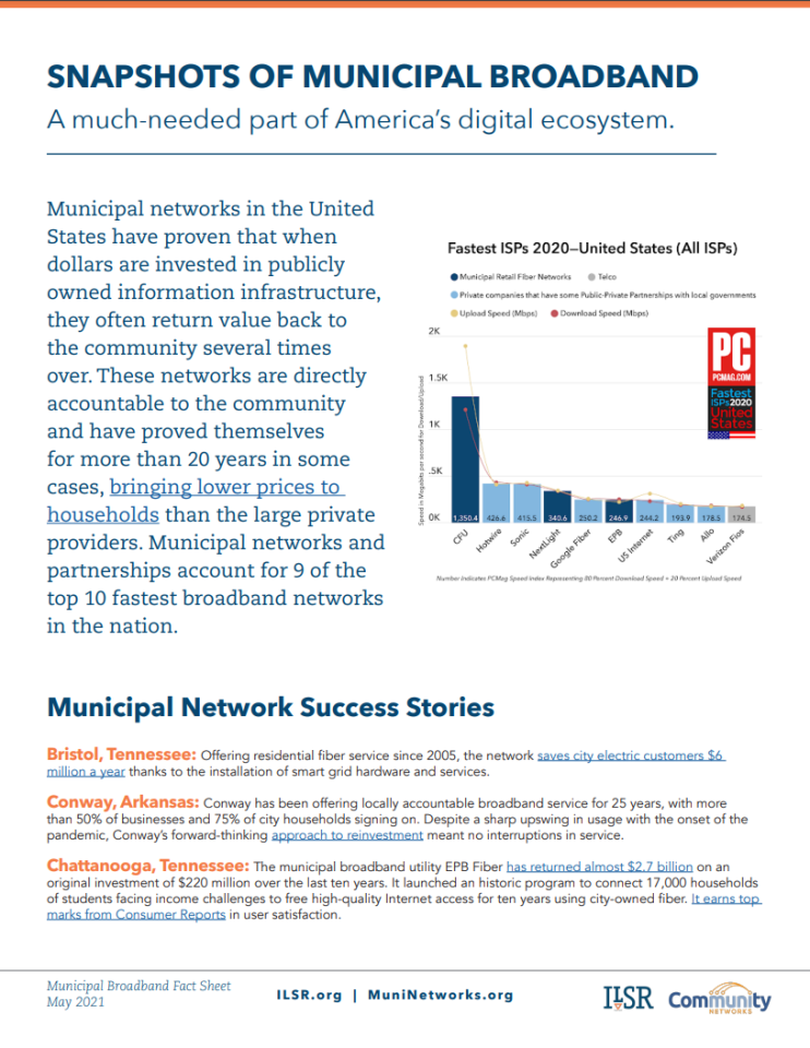 snapshots of municipal broadband