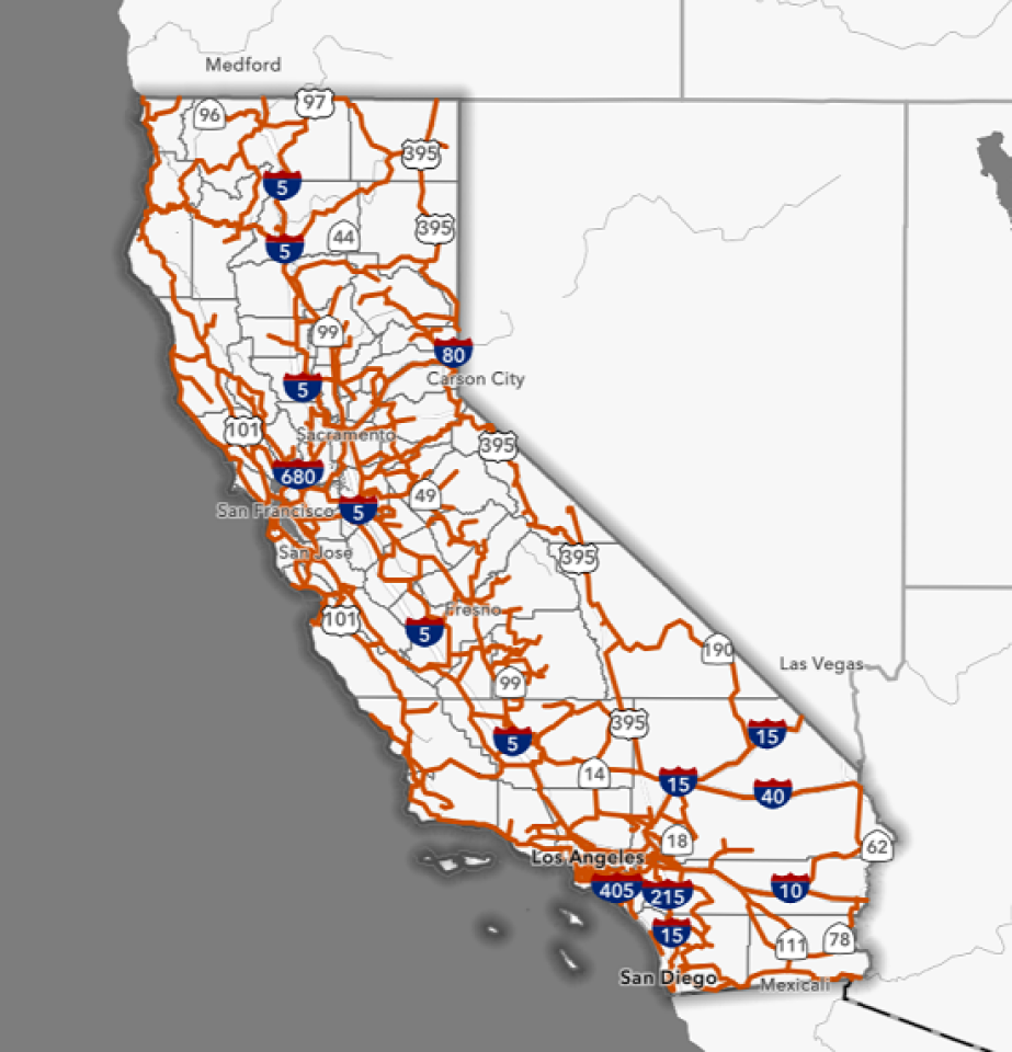 California Middle Mile Network Map