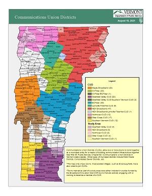 Vermont CUDs map