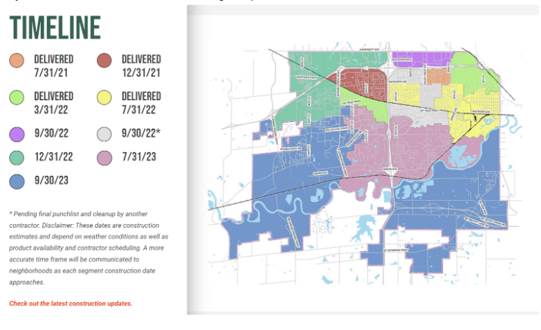 West Des Moines Conduit Construction Map
